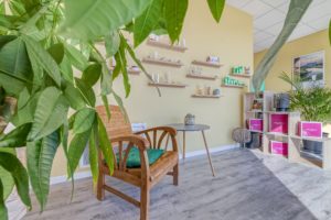 Intérieur de l'Institut Ty Détente au Hézo, près de Vannes.