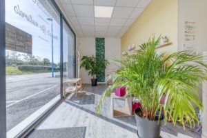 Coin d’accueil chaleureux de l’institut Ty Détente, au Hézo, près de Vannes.