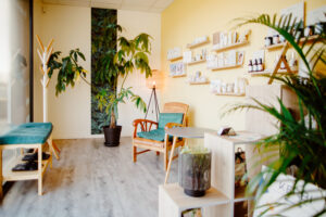 Espace d’accueil et produits de l'institut Ty Détente