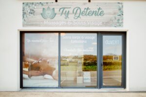 Devanture de l'institut Ty Détente,