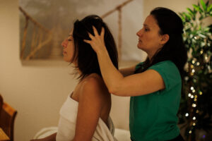 Massage crânien apaisant au Salon de bien-être Ty Détente, Vannes, Sarzeau, Saint-Amel